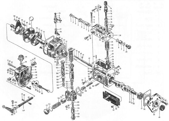 Pièce de rechange pour moteur diesel 495AG - Pompe d'injection de carburant - 495A-30000
