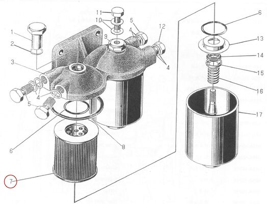 495AG Pièce de rechange pour moteur diesel - Cartouche de filtre à carburant - CO708