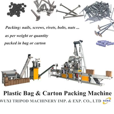 Automatic Plastic Bag Packing Machine for Hardware Parts with High-Accuracy PLC Controlled Filling Labeling Sealing