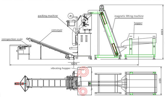 Machine à emballer de sachet en plastique pour des clous, des vis, des rivets, des écrous, des boulons et d'autres matériel et pièces de rechange